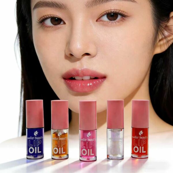 Weller Beauty Mini Lip Oil Set-6Colors Hydrating Plumping Lip Gloss