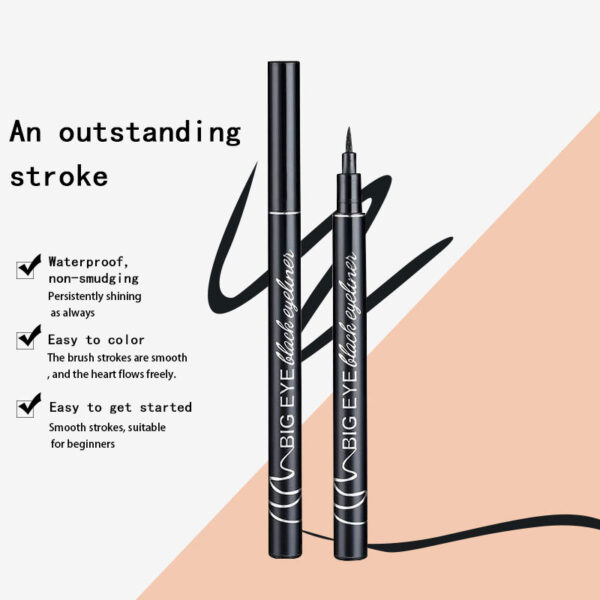 Waterproof eyeliner pen, smudge-resistant, suitable for beginners, quick-drying liquid eyeliner pen, student liquid eyeliner pen