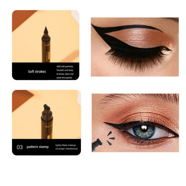 Stamp Eyeliner Pen, Easy-to-Use, Smudge-Resistant, Simple Eyeliner Pen for Beginners, Lower Lash Stamp Eyeliner Pen