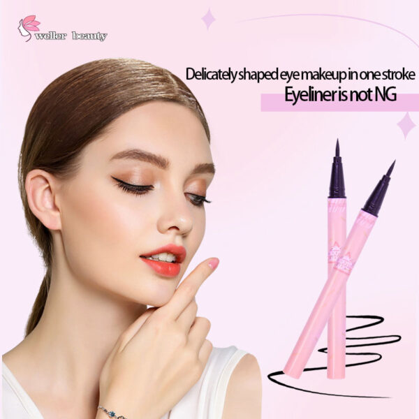 Waterproof Liquid Eyeliner Pen, Smudge-Resistant, Suitable for Students and Beginners