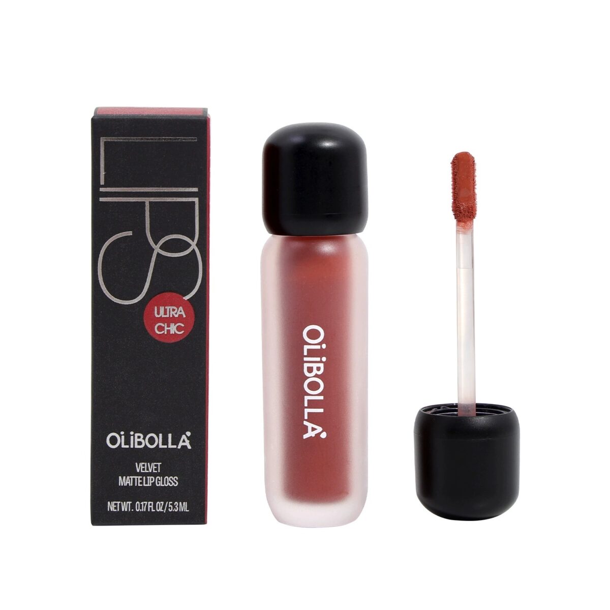 Velvet Matte Lip Gloss, Non-sticky Cup & Waterproof, Long Lasting Pigmented 4 Colors Fog Lipstick