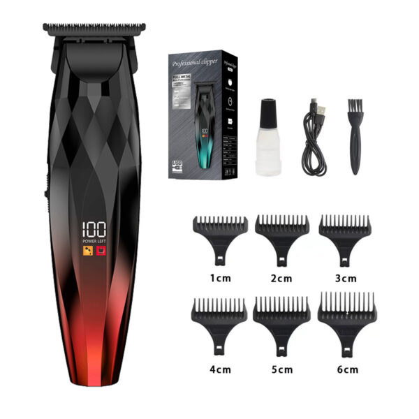 New Special Set Digital Display Men Self-cut Electric Hair Clipper, Salon & Home Use, Carving & Fade Hair Trimmer