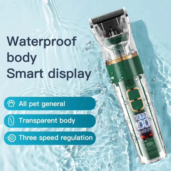 Dog Grooming Clippers, Pet Electric Hair Trimmer Kit, Pet Shaver for Dogs & Cats
