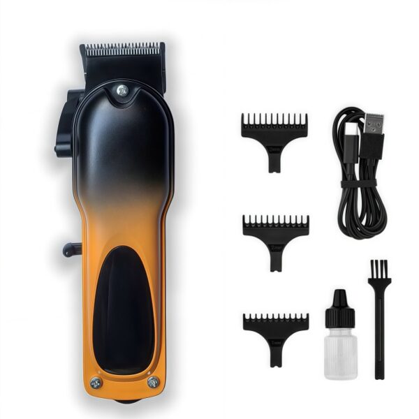 Professional Hair Clipper, Salon Main Electric Hair Trimmer, Rechargeable Barbershop Hair Cutting Machine with Titanium Alloy Blade