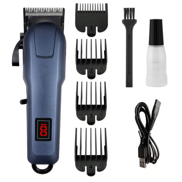 Men's Hair Clipper, Digital Display Electric Hair Trimmer, Home & Salon High Power, Also for Pet Grooming
