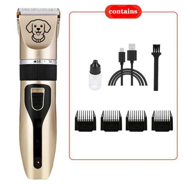 Dog Grooming Clippers, Pet Electric Hair Trimmer Kit, Pet Shaver for Dogs & Cats