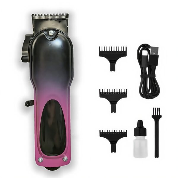 Professional Hair Clipper, Salon Main Electric Hair Trimmer, Rechargeable Barbershop Hair Cutting Machine with Titanium Alloy Blade