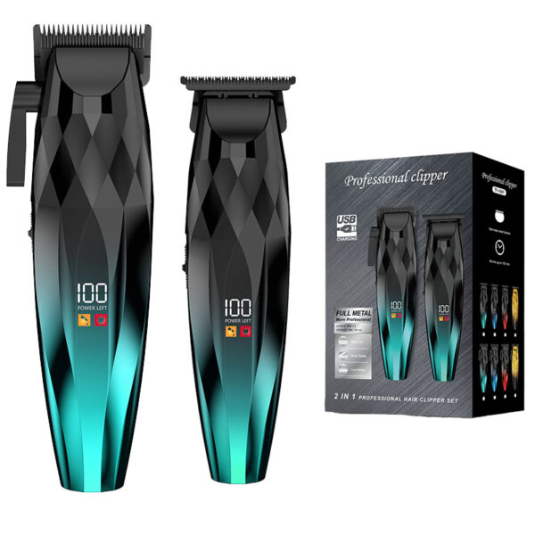 New Special Set Digital Display Men Self-cut Electric Hair Clipper, Salon & Home Use, Carving & Fade Hair Trimmer
