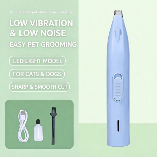 Dog Paw Hair Trimmer & Pet Grooming Clipper for Cats – Electric Hair Remover for Paws