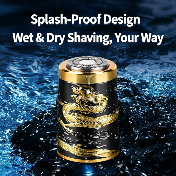 Mini Electric Shaver, Rechargeable Portable High Power Men's Razor, Small Steel Cannon for Car & Travel