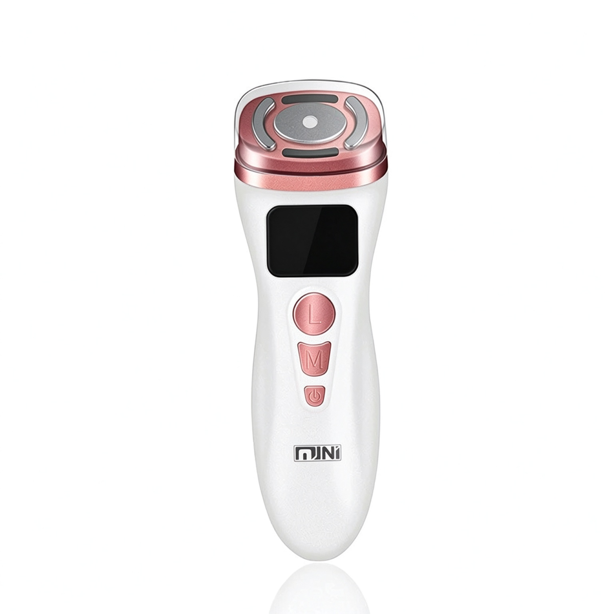 Mini HIFU Facial Beauty Machine, EMS Microcurrent & Red Light Ultrasonic Skin Tightening Device, Portable Anti-Aging Face Lifting Massager for Home Use