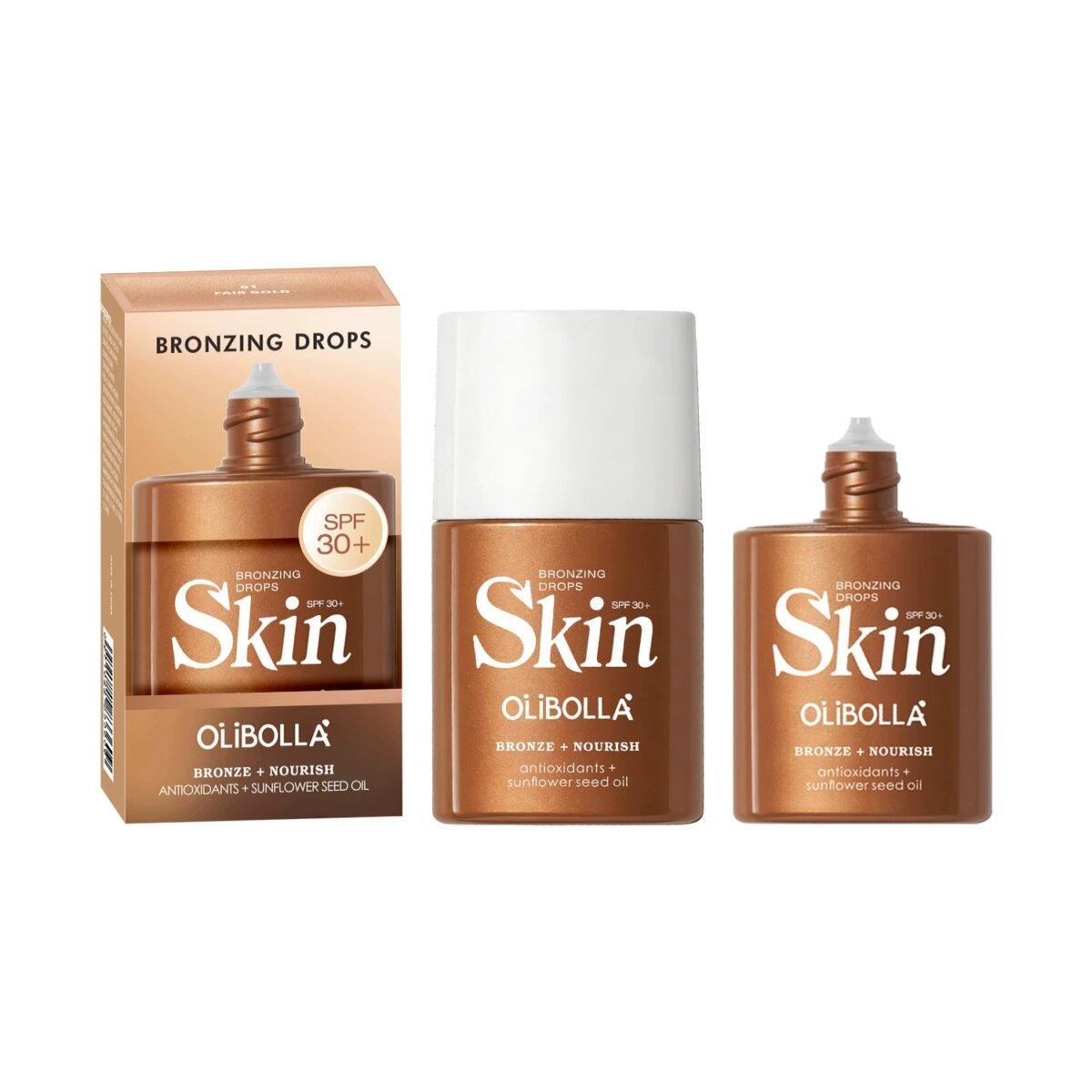 4 Shades Bronze Body Highlighter Liquid, Waterproof Long Lasting Body Contour Makeup