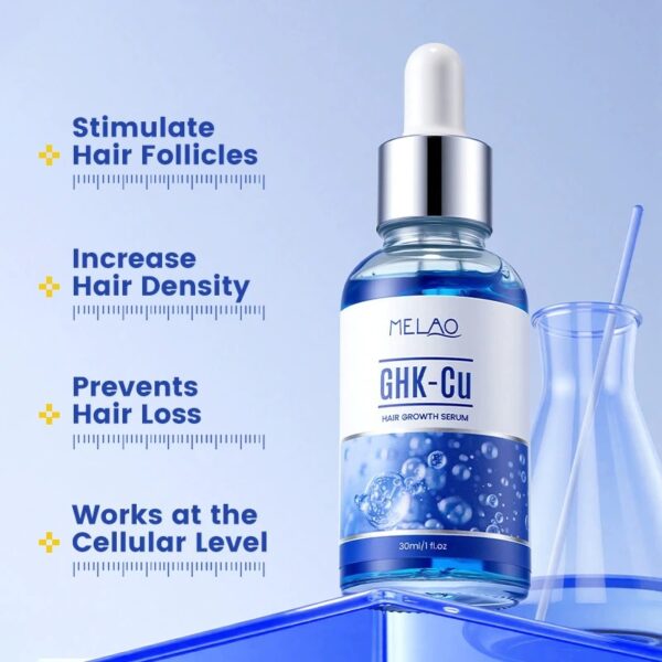 Copper Peptide Hair Serum, GHK-Cu Hair Growth Serum, Scalp Repair Hair Treatment Liquid