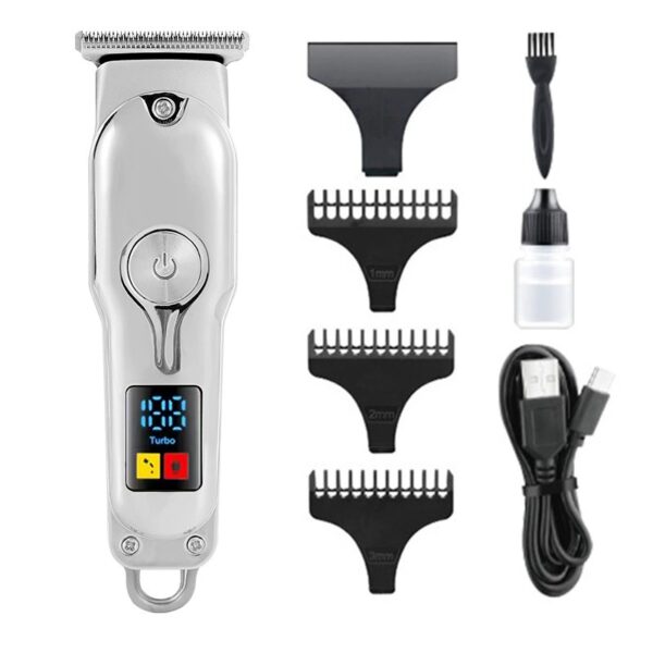 1. Rechargeable Electric Hair Clipper with LED Display, Cordless Professional Hair Cutting Machine Barber Hair Trimmer for Men Home Salon Use