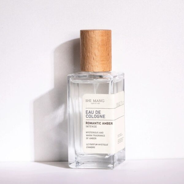 50ml Niche Women Eau De Cologne, Clear Square Glass Bottle with Wooden Cap, Long Lasting Fresh Woody Fragrance Perfume Spray for Daily Wear