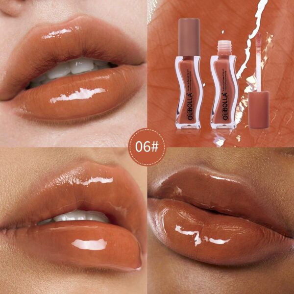 Ice Cream Flavor Lip Oil Gloss, Mirror Water Light Finish, Non-Sticky Cup, Moisturizing Lip Makeup