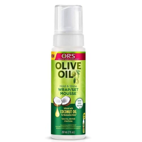Olive Oil Wig Styling Mousse, ORS Shaping Spray, Volumizing Dry Hold Foam for Wigs