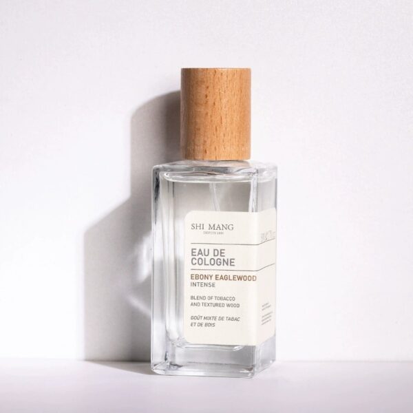 50ml Niche Women Eau De Cologne, Clear Square Glass Bottle with Wooden Cap, Long Lasting Fresh Woody Fragrance Perfume Spray for Daily Wear