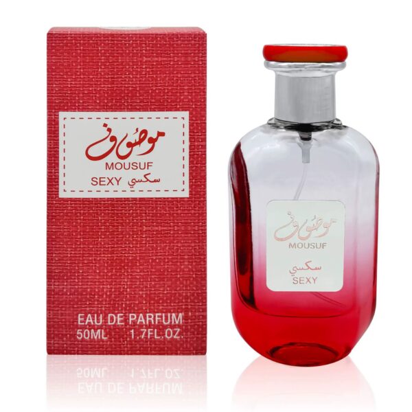 50ml Moousuf Candy Arabic Women Eau De Parfum, Gradient Color Glass Bottle, Long Lasting Fruity Fragrance Dubai Middle East Perfume with Gift Box