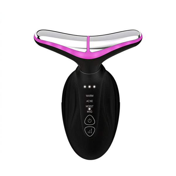 Neck Beauty Device, Color Light Lifting Massager for Neck Lines, Microcurrent Facial Skin Import Beauty Instrument, Portable Home Use