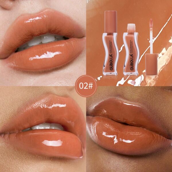 Ice Cream Flavor Lip Oil Gloss, Mirror Water Light Finish, Non-Sticky Cup, Moisturizing Lip Makeup