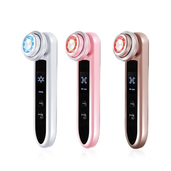 RF Facial Beauty Device with Hot & Cold Therapy, Photon Skin Rejuvenation Microcurrent Face Lifting Massager, Skin Tightening Serum Import Machine for Home Use