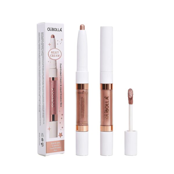 2 in 1 Dual-ended Eyeshadow Stick, Shimmer Liquid Eyeshadow & Under-Eye Brightener, Waterproof Long Lasting Eye Makeup