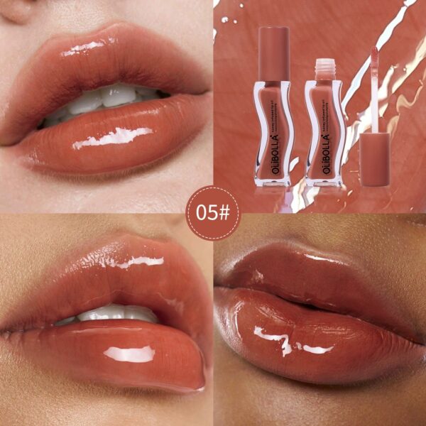 Ice Cream Flavor Lip Oil Gloss, Mirror Water Light Finish, Non-Sticky Cup, Moisturizing Lip Makeup