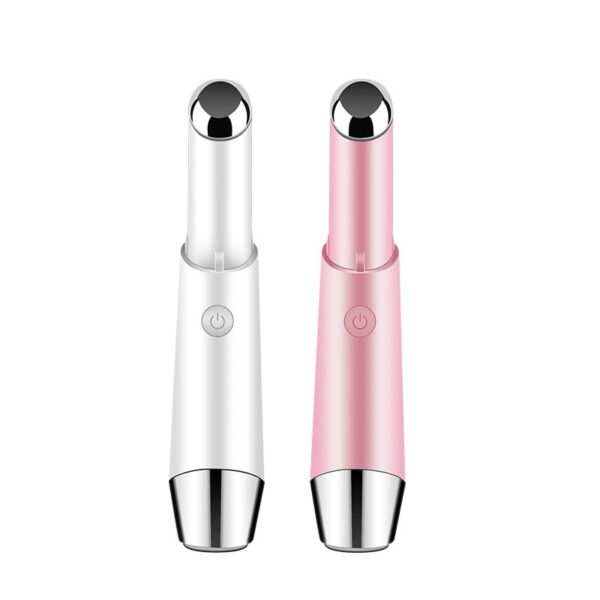 Eye Beauty Device, Eye Serum Import Pen, Vibration Massage Heating & Color Light Eye Massager, Portable Home Beauty Instrument
