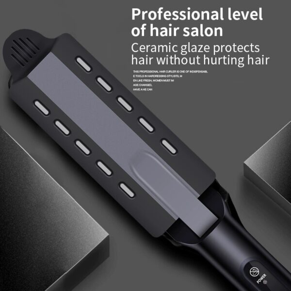 Wet & Dry Hair Straightener, Steam Corn Crimping Flat Iron, Volumizing Hair Styling Iron