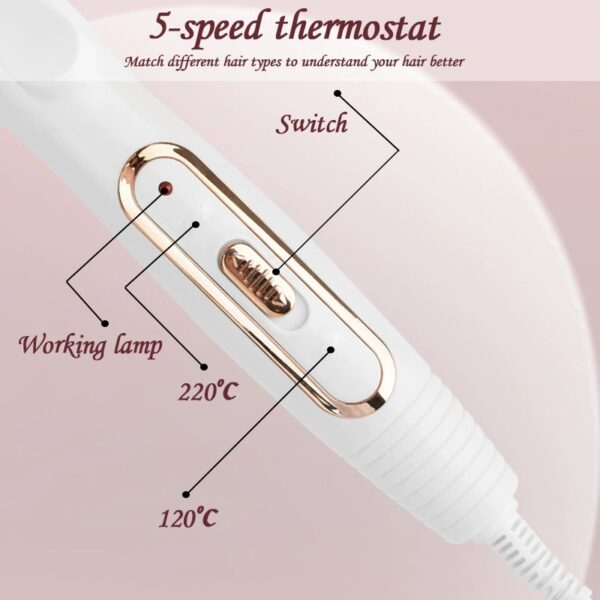 3 Barrel Hair Curler, 25mm Egg Wave Curling Iron, Water Ripple Noodle Hair Waver, Big Wavy Hair Styling Tool