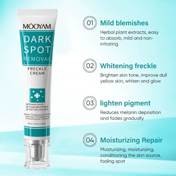 Dark Spot Removal Cream, Whitening Freckle Cream for Brightening Skin Tone