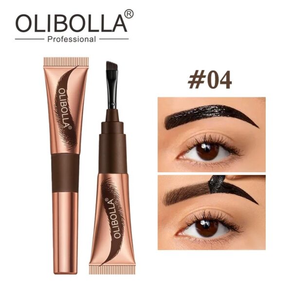 Peel-off Brow Gel Tint, Waterproof Long Lasting Brow Dye, Semi-Permanent Eyebrow Makeup, Smudge Resistant Brow Liquid