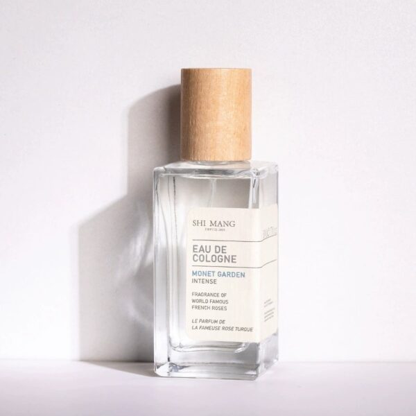 50ml Niche Women Eau De Cologne, Clear Square Glass Bottle with Wooden Cap, Long Lasting Fresh Woody Fragrance Perfume Spray for Daily Wear